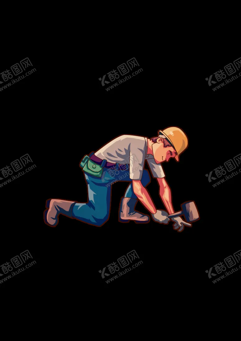 编号：69264510211846125400【酷图网】源文件下载-手绘劳动人民  