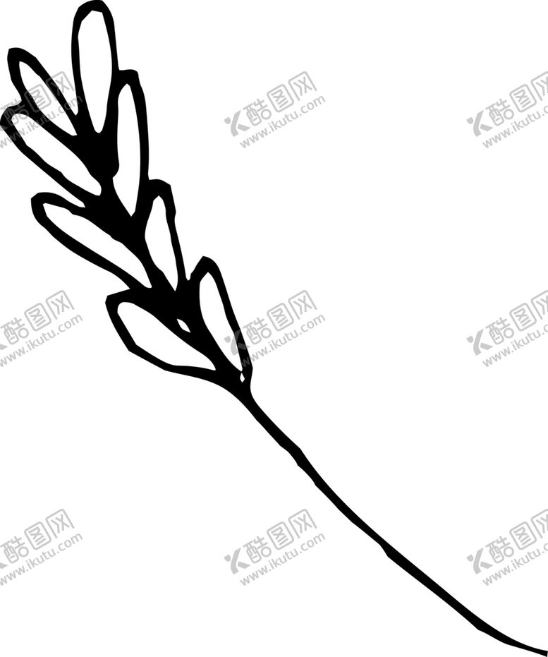 编号：21052309090303374750【酷图网】源文件下载-手绘植物枝干