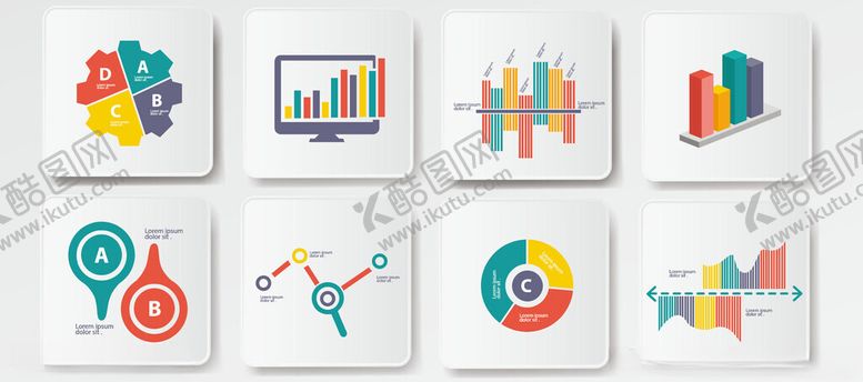 编号：11142404081138463076【酷图网】源文件下载-多样商务图表展示