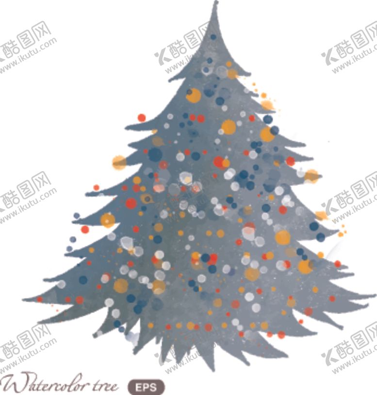 编号：11651909111954553774【酷图网】源文件下载-梦幻水彩植物树木插画