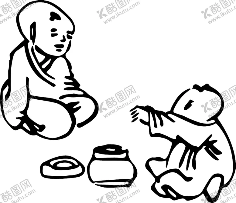 编号：11762603101424066518【酷图网】源文件下载-儿童线稿