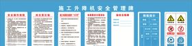 施工升降机安全管理牌