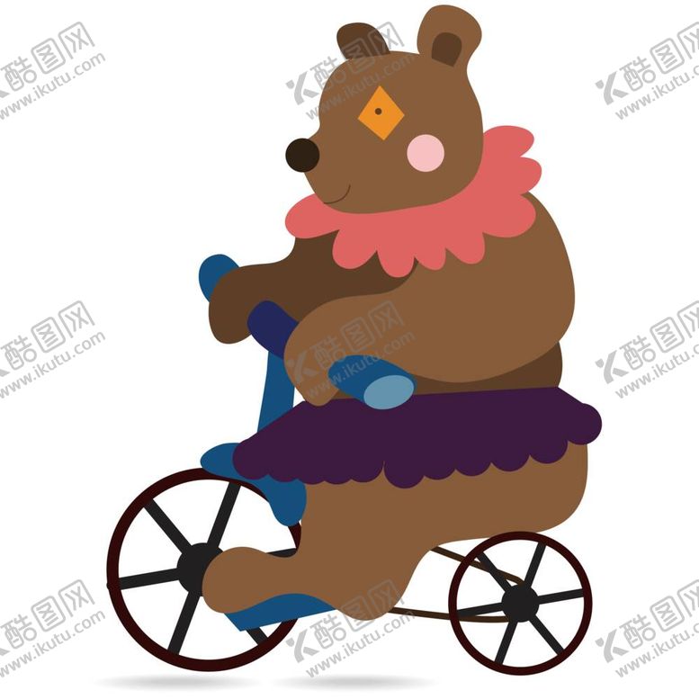 编号：20974012051051041610【酷图网】源文件下载-小动物骑车子愚人节元素