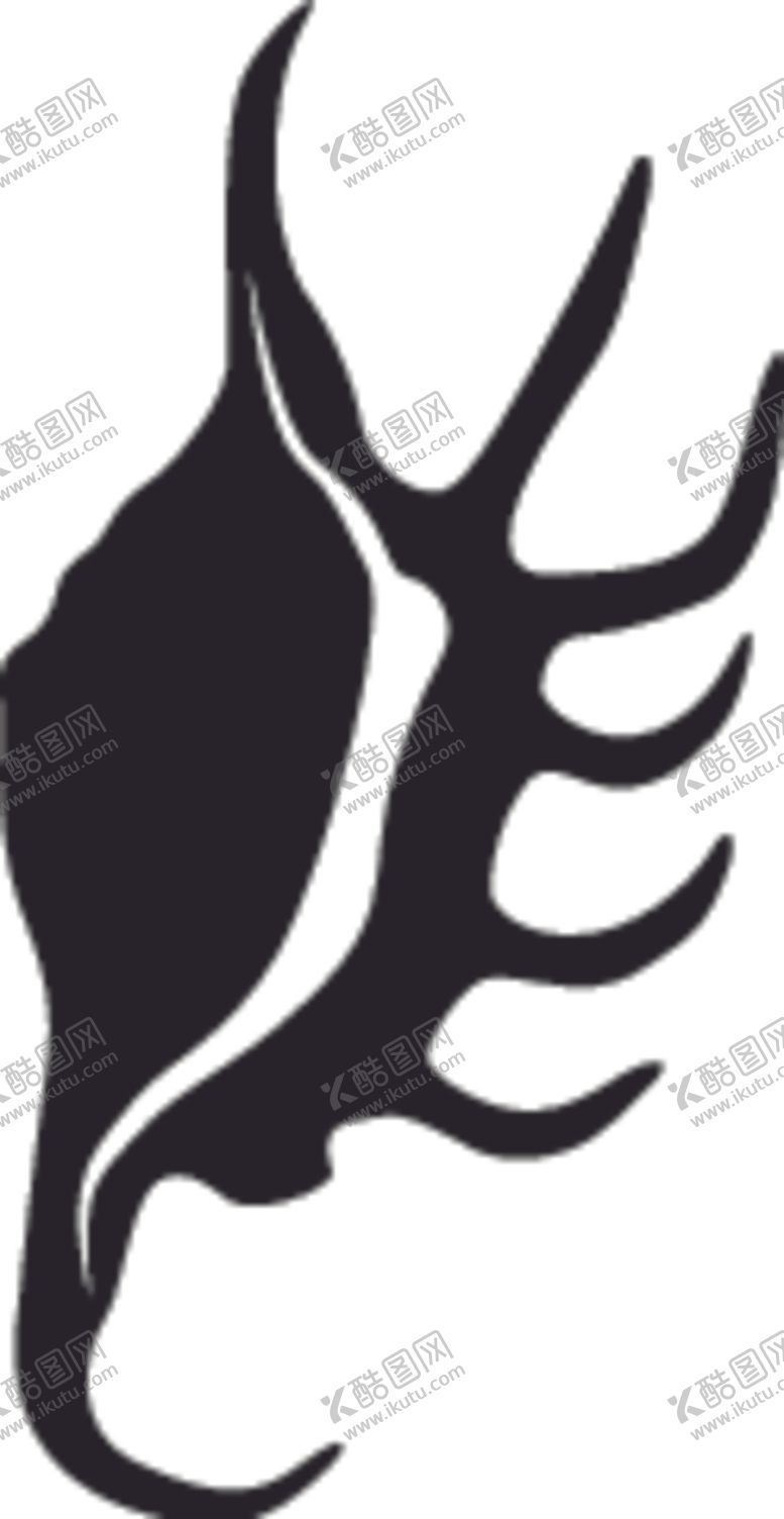 编号：40932410290258224164【酷图网】源文件下载-海洋生物系列海螺