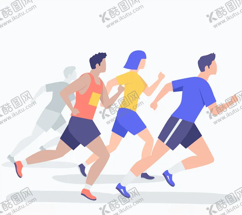 编号：93888709241730049950【酷图网】源文件下载-创意跑步男女