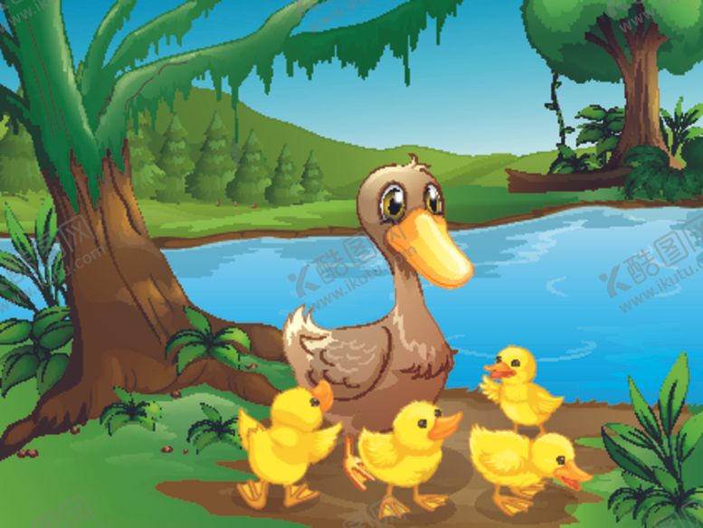 编号：35073110071941586805【酷图网】源文件下载-卡通鸭子