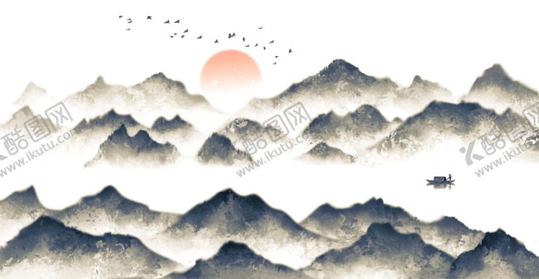 编号：21255504250458169209【酷图网】源文件下载-国画山水画