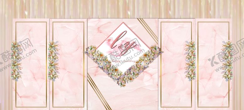 编号：37794309130036075564【酷图网】源文件下载-粉色婚礼