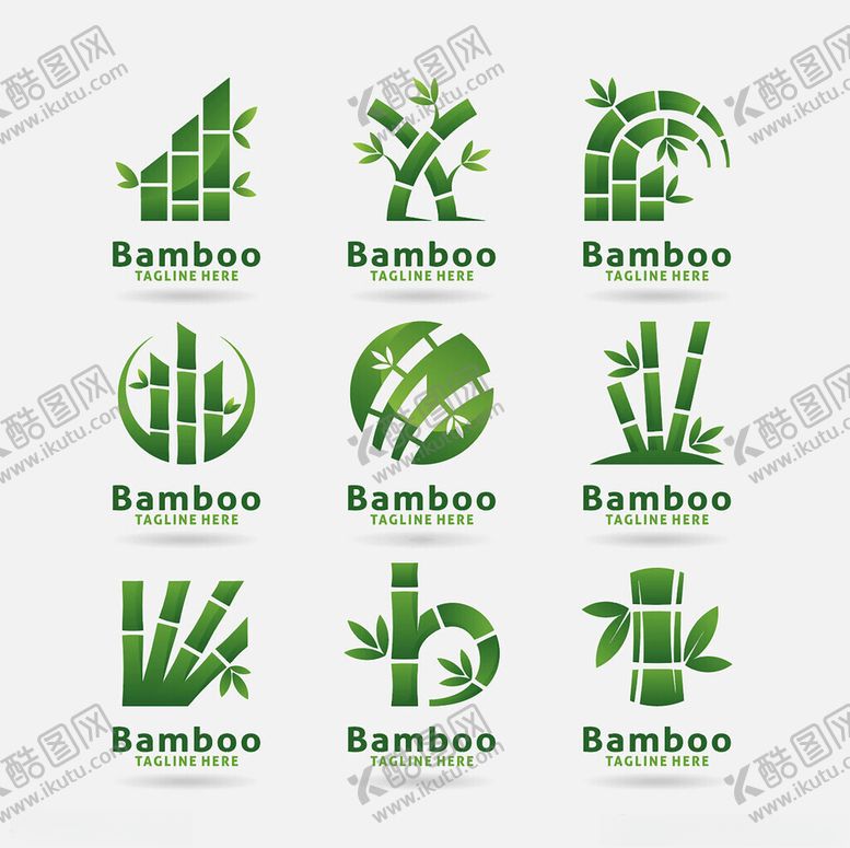 编号：17921810300639569294【酷图网】源文件下载-多样竹子图标设计元素