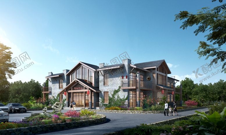 编号：10660609210056058711【酷图网】源文件下载-乡村改造乡建商业街建设景观