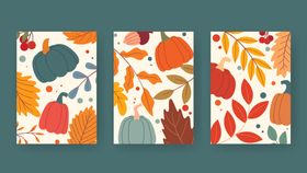 秋季树叶图案