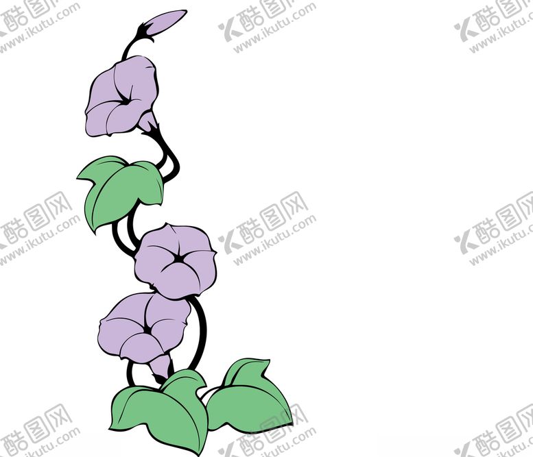 编号：42991706231515447564【酷图网】源文件下载-喇叭花矢量喇叭花
