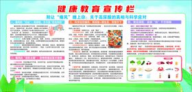 健康饮食宣传栏