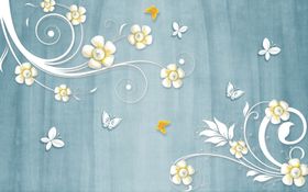 花卉背景墙