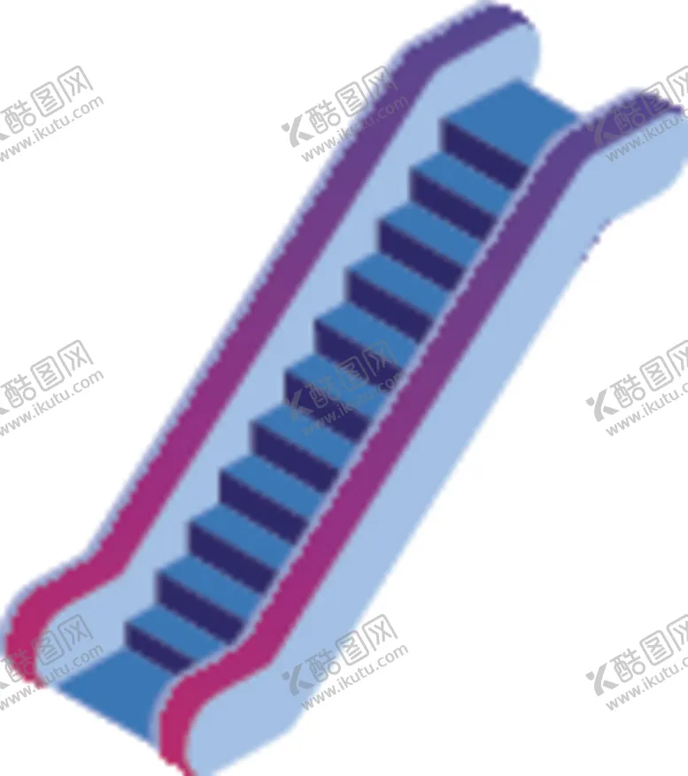 编号：82107106240002497206【酷图网】源文件下载-手扶电梯