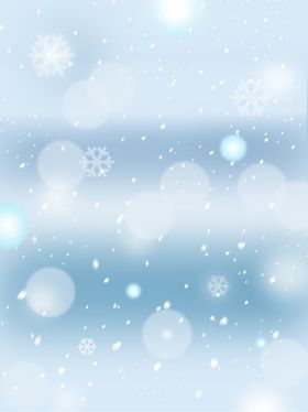 蓝色梦幻唯美雪