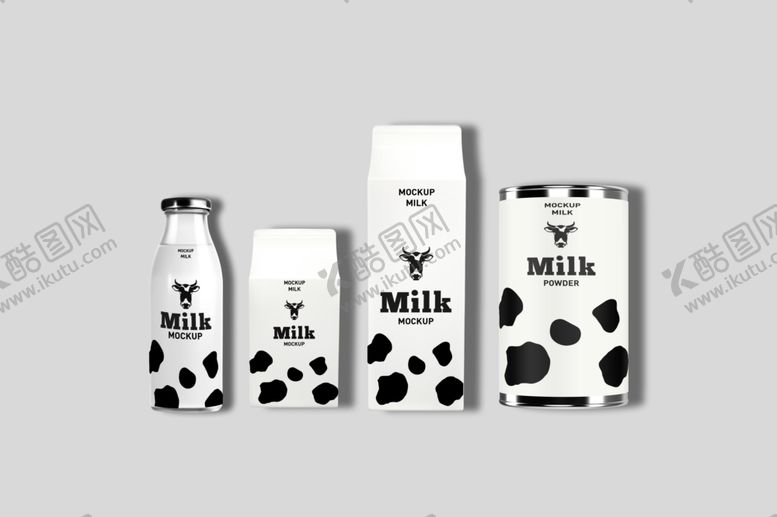 编号：77488110130316483378【酷图网】源文件下载-牛奶包装盒样机
