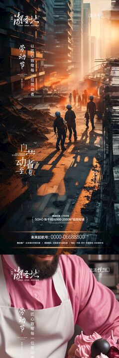 五一劳动节系列海报