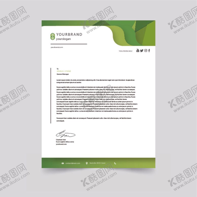 编号：57317709270356158389【酷图网】源文件下载-制度牌商务信纸宣传单