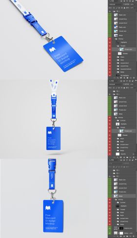 吊牌工牌样机 工作证样机