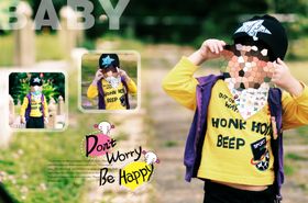 童年印象男孩男童影楼相册模板