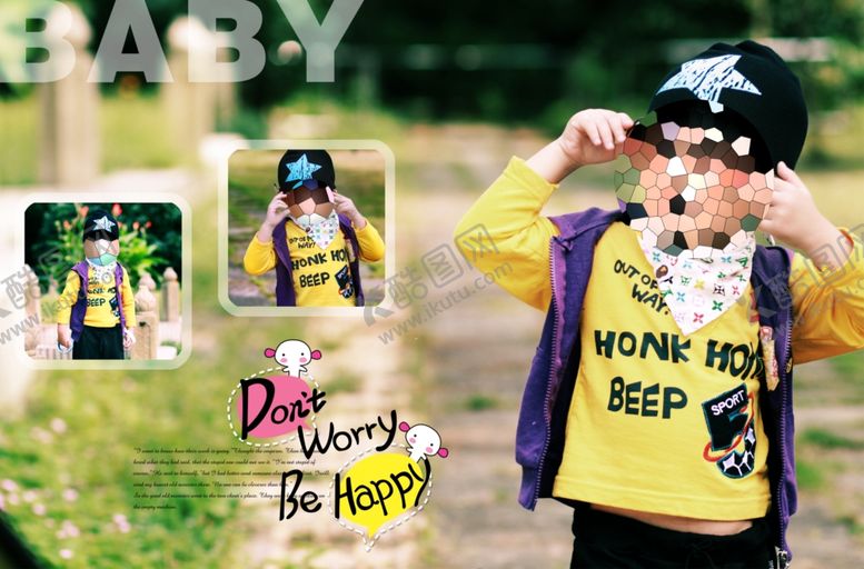 编号：85954611011318212064【酷图网】源文件下载-童年印象男孩男童影楼相册模板