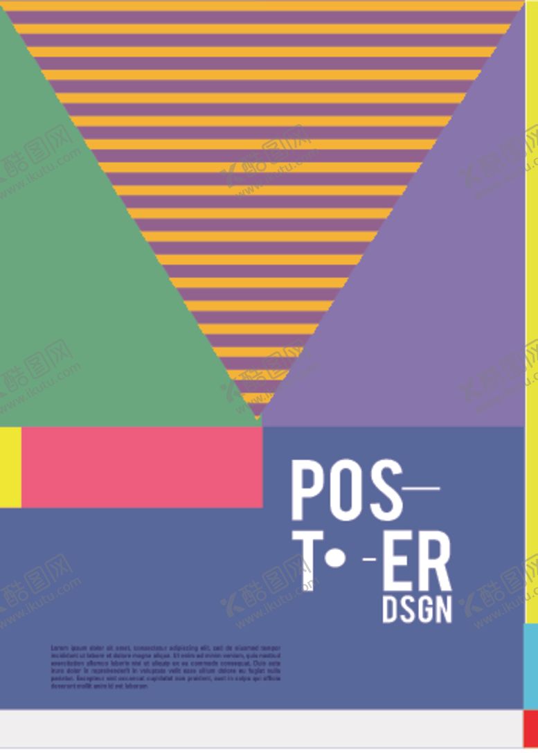 编号：65934110121512477200【酷图网】源文件下载-几何拼接创意海报图案