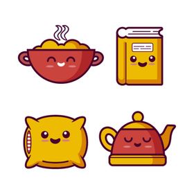 可爱手绘美食