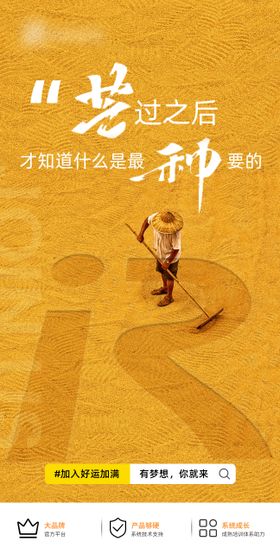芒种品牌宣传企业文化海报