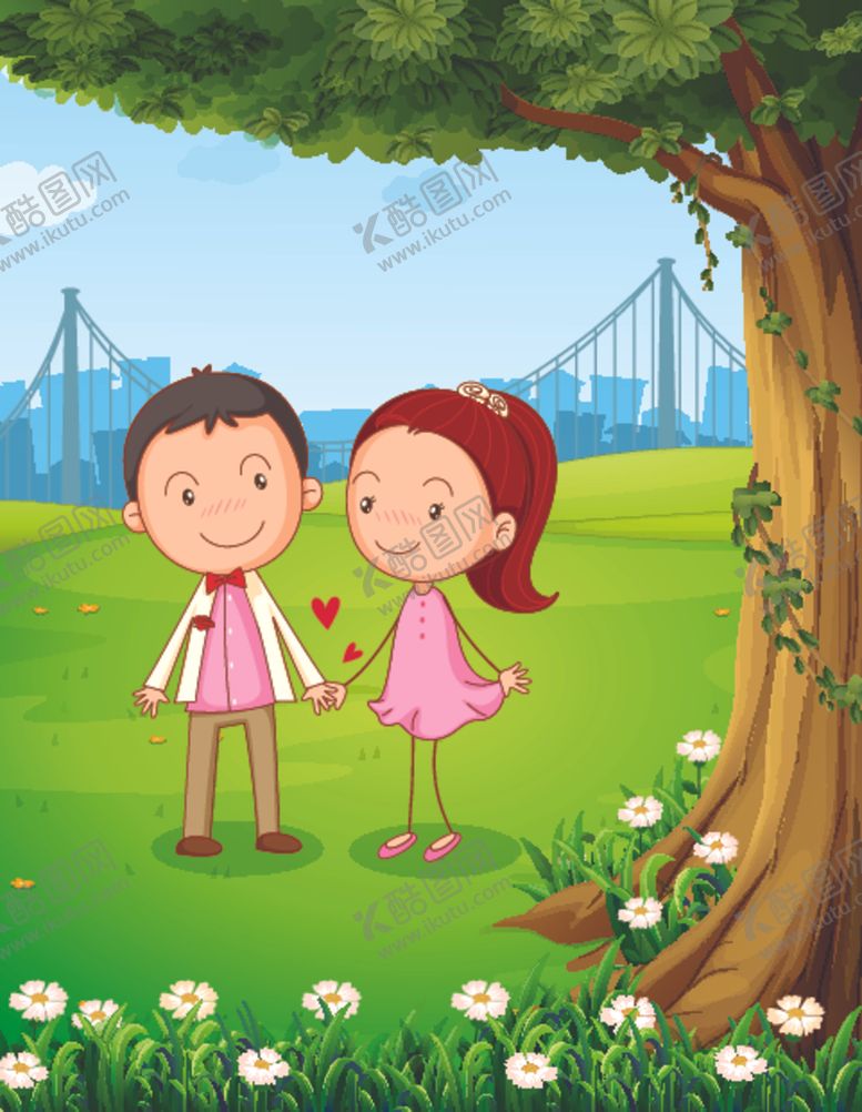 编号：41836709181400237804【酷图网】源文件下载-卡通情侣