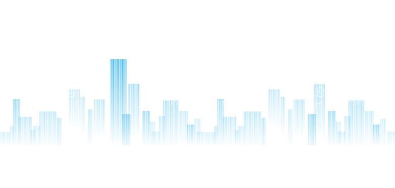 编号：65213709152334406217【酷图网】源文件下载-蓝色矢量线条楼群
