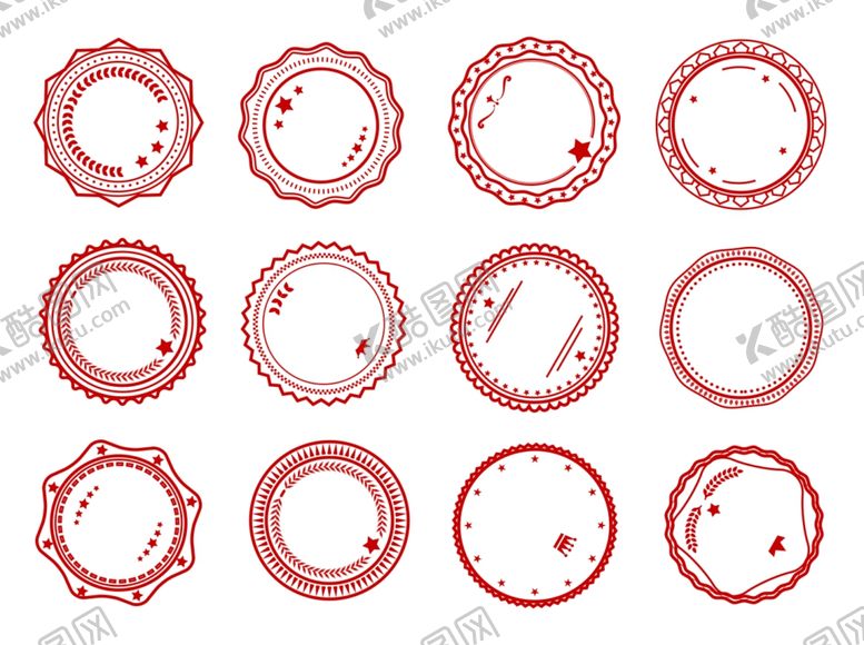 编号：56025704161742498688【酷图网】源文件下载-红色印章框