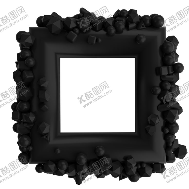 编号：56246904070635231455【酷图网】源文件下载-3D抽象结构正方形