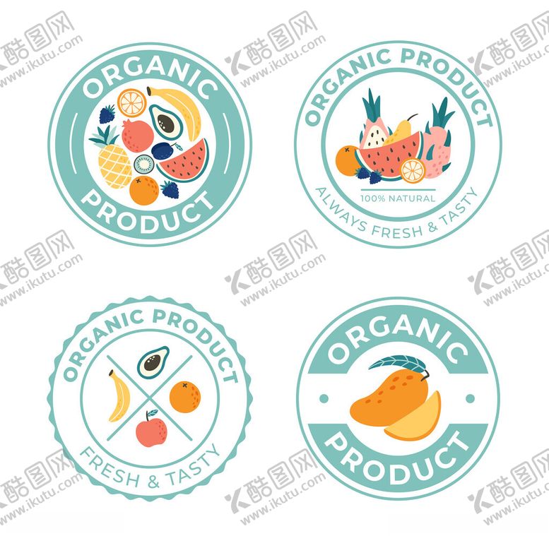 编号：76057006300640441936【酷图网】源文件下载-有机食品标志设计