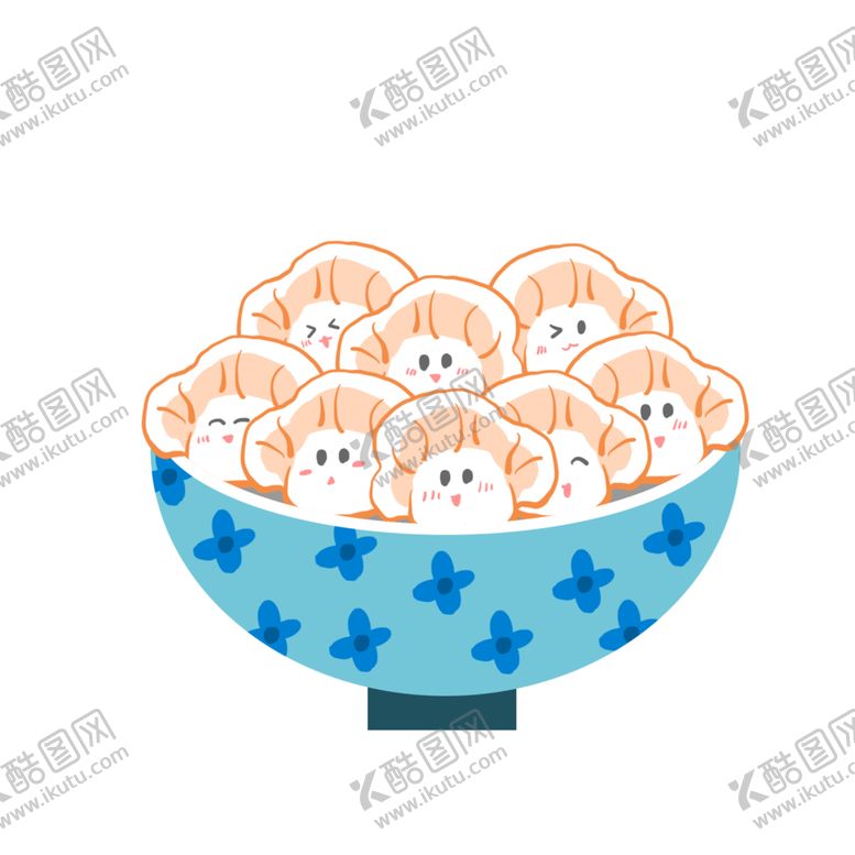 编号：40317010061834337970【酷图网】源文件下载-手绘饺子素材