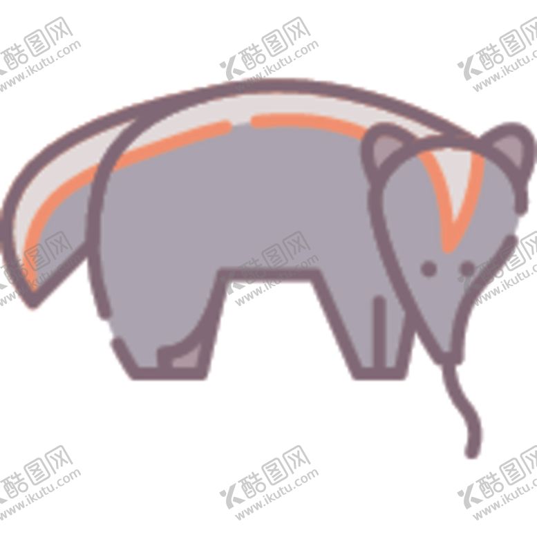 编号：42342010262304463323【酷图网】源文件下载-简笔动物矢量插画
