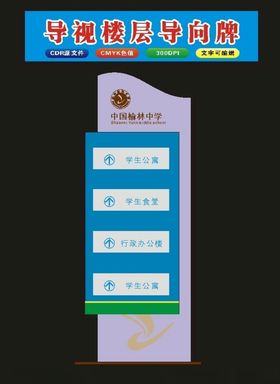 学校楼层导向牌指向牌