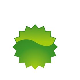 绿色齿形标签