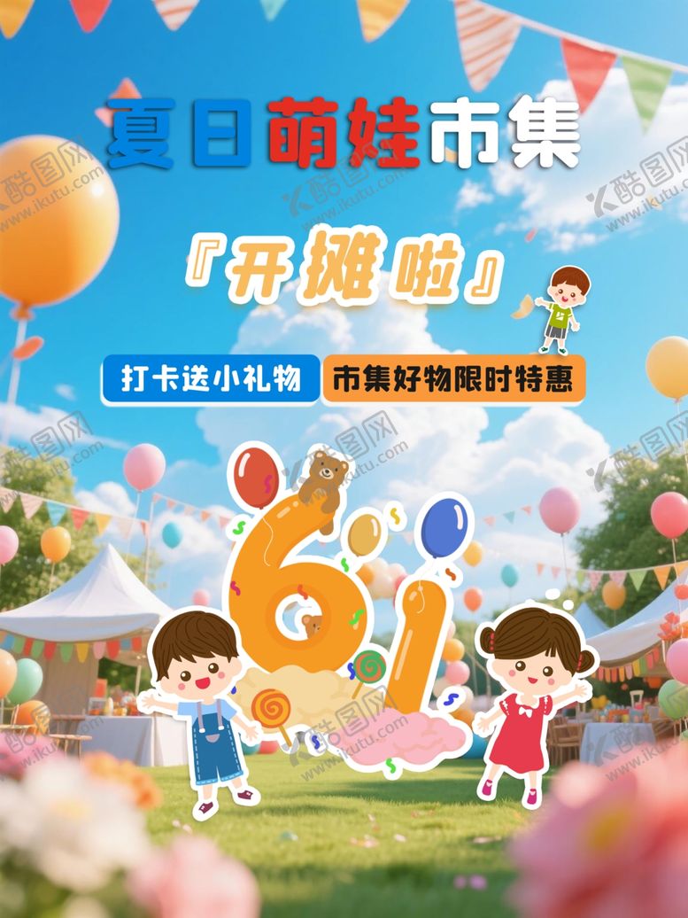 编号：87124505250522129138【酷图网】源文件下载-六一儿童节欢乐场景