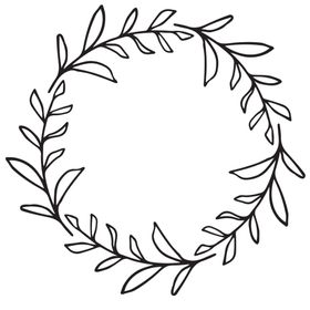 花纹纹理花圈