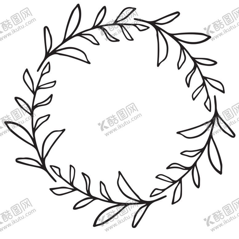 编号：98424207031827473096【酷图网】源文件下载-花纹花圈纹理