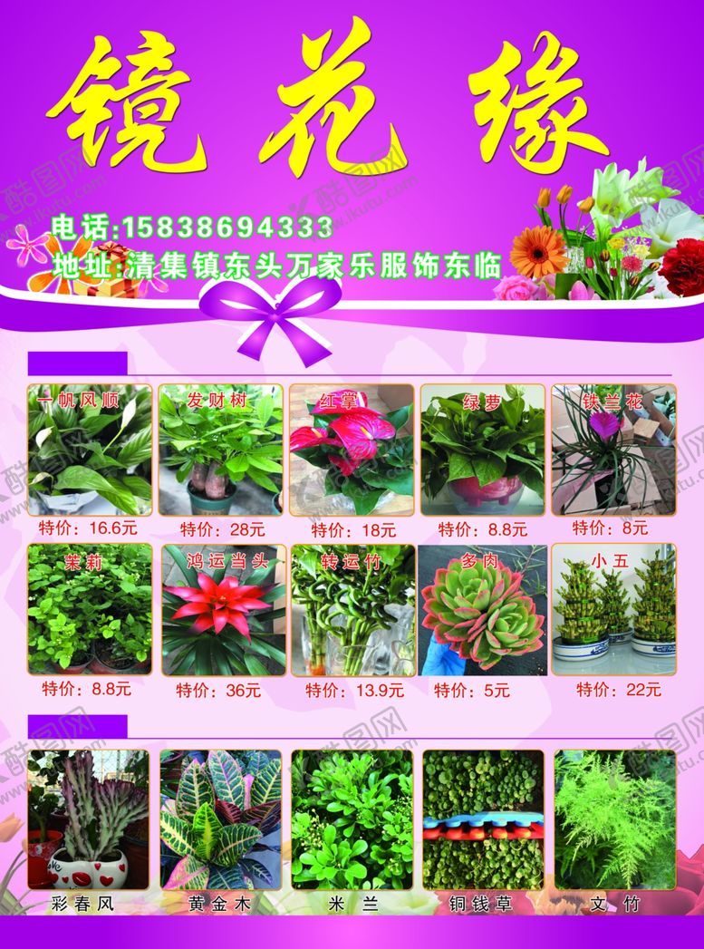 编号：15827407070943363756【酷图网】源文件下载-镜花缘花卉