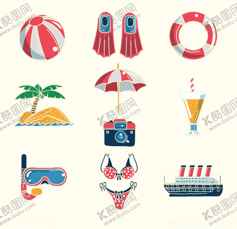 编号：52258409150314567597【酷图网】源文件下载-夏日元素