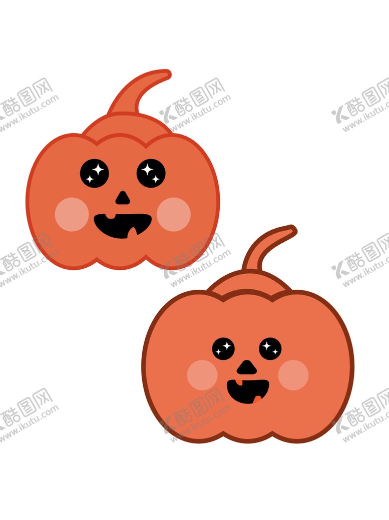 编号：86778512101743096292【酷图网】源文件下载-万圣节可爱卡通南瓜