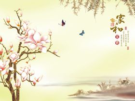 花鸟背景墙