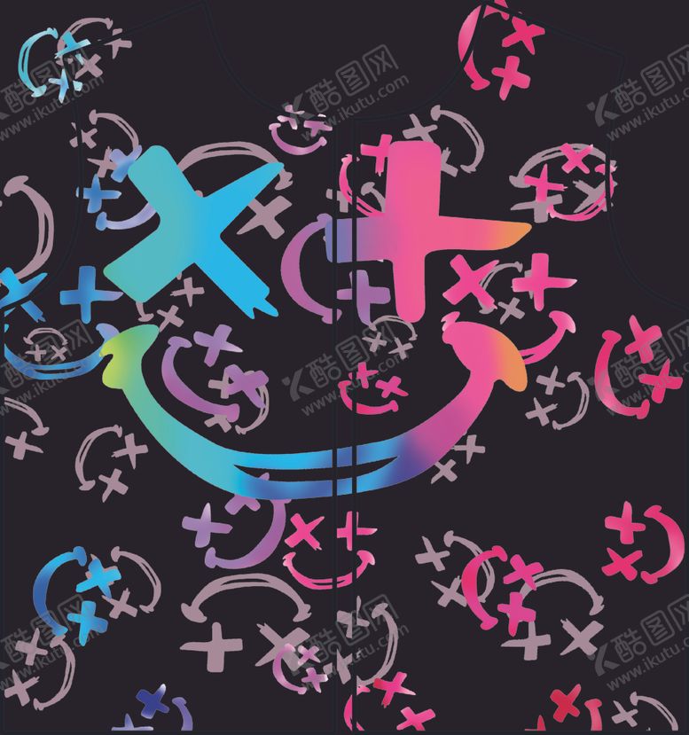 编号：89433612090529234251【酷图网】源文件下载-荧光笑脸