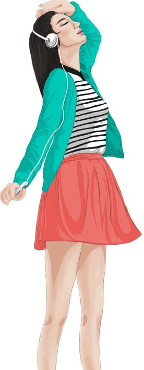 插画女孩