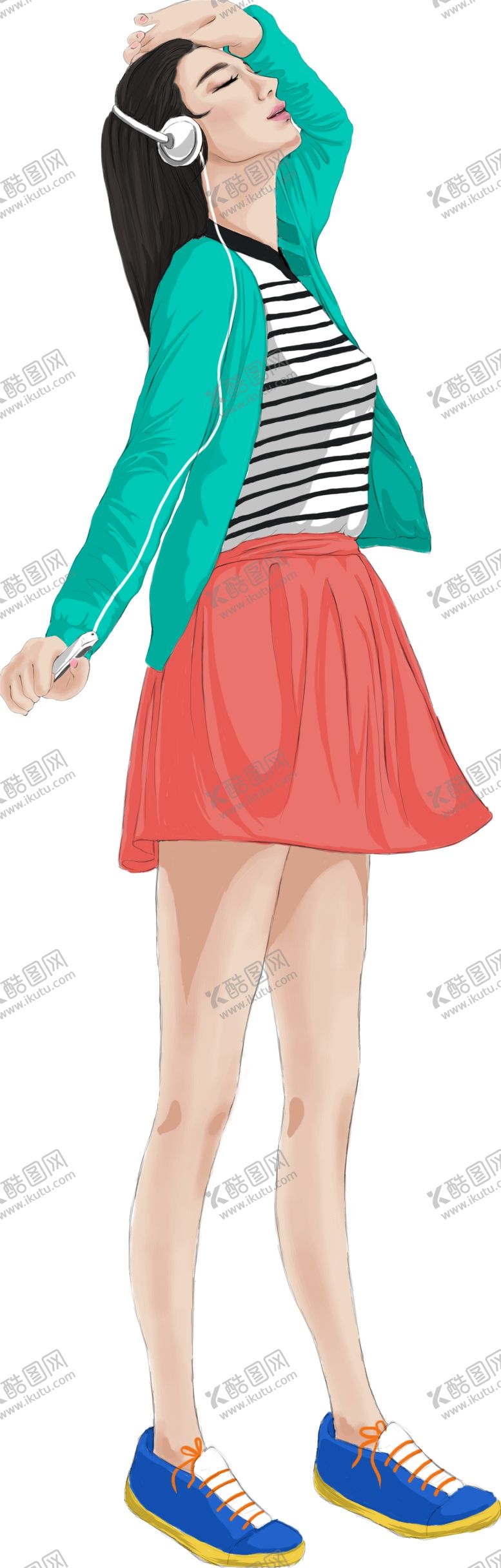 编号：51159806250038316350【酷图网】源文件下载-插画女孩