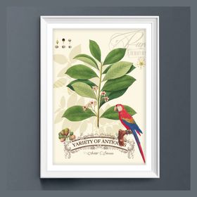 北欧简约时尚热带植物花卉床头画