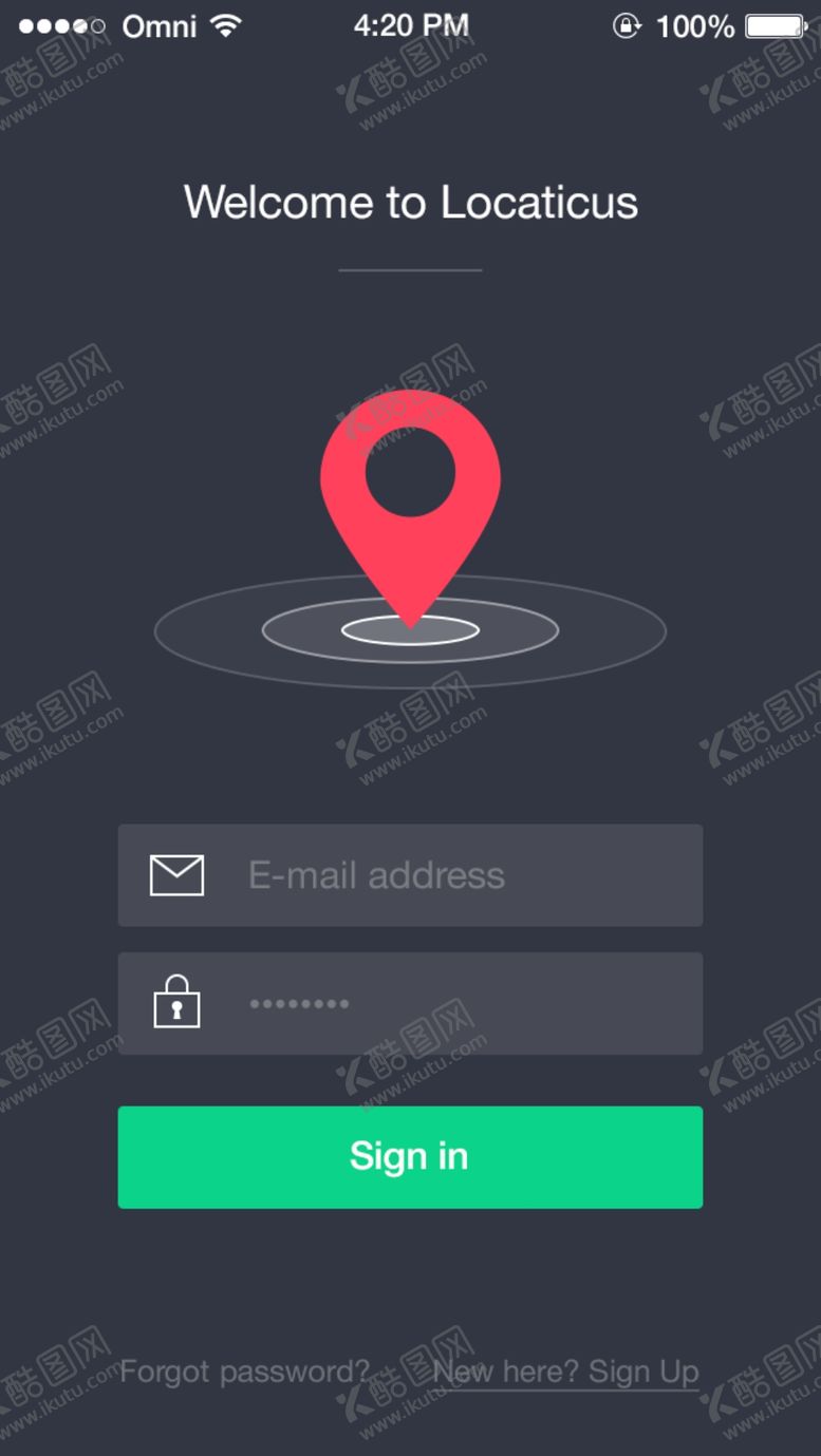 编号：43520809260956059254【酷图网】源文件下载-手机登录界面